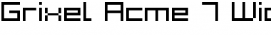 Grixel Acme 7 Wide Font