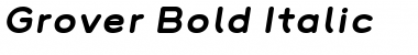 Grover Bold Italic