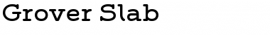 Grover Slab Regular Font