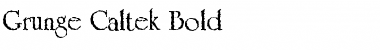 Grunge Caltek Bold Font