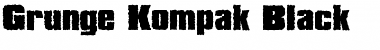 Grunge Kompak Black Font