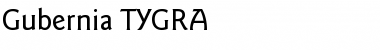 Gubernia TYGRA Font