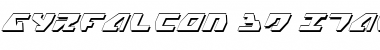 Gyrfalcon 3D Italic Font