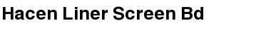 Hacen Liner Screen Bd Regular Font