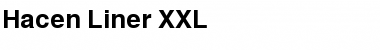 Hacen Liner XXL Regular Font