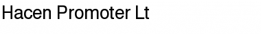 Hacen Promoter Lt Regular Font