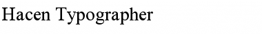 Hacen Typographer Font
