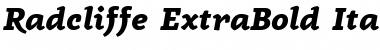 Radcliffe Display ExtraBold Italic