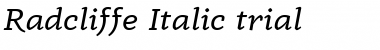 Radcliffe Display Italic