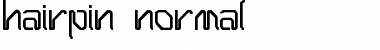 Hairpin-Normal Regular Font