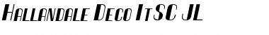Hallandale Deco It.SC JL Regular Font