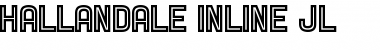 Hallandale Inline JL Regular Font