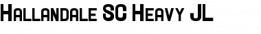 Hallandale SC Heavy JL Regular Font