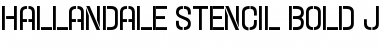 Hallandale Stencil Bold JL Regular Font