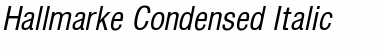 Hallmarke Condensed Italic Font