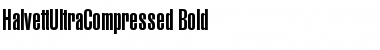 HalvettUltraCompressed Bold Font