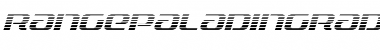 Range Paladin Gradient Italic Font