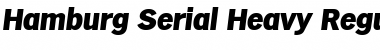 Hamburg-Serial-Heavy RegularItalic Font