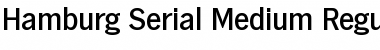 Hamburg-Serial-Medium Regular Font