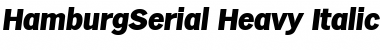 HamburgSerial-Heavy Italic Font