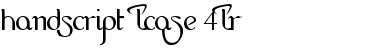 HandScript LCase 4LR Font