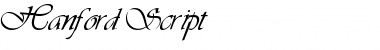 Hanford Script Regular Font