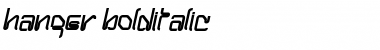 Hanger BoldItalic Font