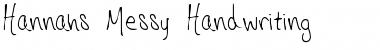 Hannahs Messy Handwriting Font