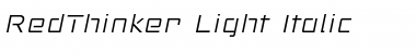 Red Thinker Light Italic Font