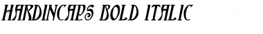 HardinCaps Bold Italic Font