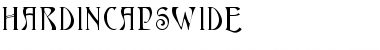 HardinCapsWide Font