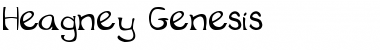 Heagney-Genesis Genesis Font