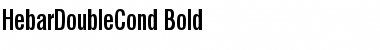 HebarDoubleCond Bold Font