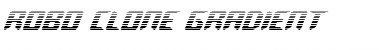 Robo-Clone Gradient Regular Font