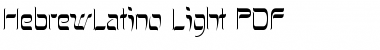 HebrewLatino Light Font