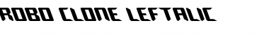 Robo-Clone Leftalic Font