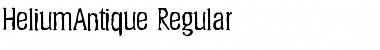 HeliumAntique Regular Font