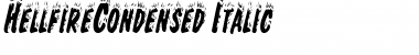 HellfireCondensed Italic Font