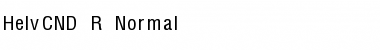 HelvCND_R-Normal Font