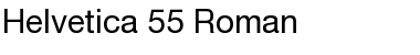 Helvetica 55 Roman Regular Font