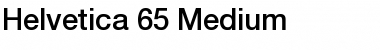Helvetica 65 Medium Regular Font