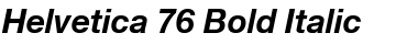 Helvetica 55 Roman Bold Italic