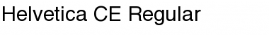 Helvetica CE Regular Font