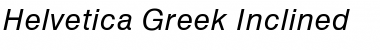 HelveticaGreek Upright Italic Font