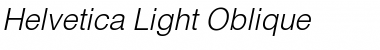 Helvetica-Light Oblique