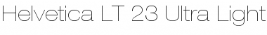 HelveticaNeue LT 23 UltLtEx Regular