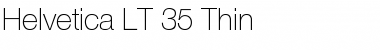 HelveticaNeue LT 35 Thin Font