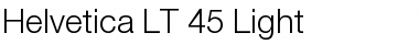 HelveticaNeue LT 45 Light Font