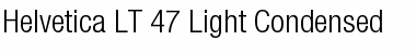 HelveticaNeue LT 47 LightCn Regular Font