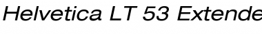 HelveticaNeue LT 53 Ex Oblique Font